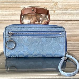Coach zip around wallet